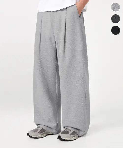 [TRILLION] ESSENTIAL CP ONE TUCK WIDE FIT SWEAT PANTS_3color / 에센셜 CP 원턱 스웨트 팬츠_3color