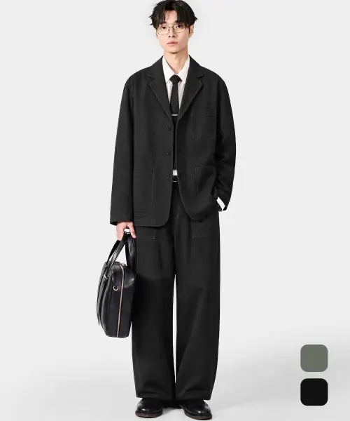[DIMITRI BLACK] [OFFICE] ALL-SEASON DAILY SUIT SET-UP_2 COLOR / [Office] 올시즌 데일리 수트 셋업_ 2 COLOR