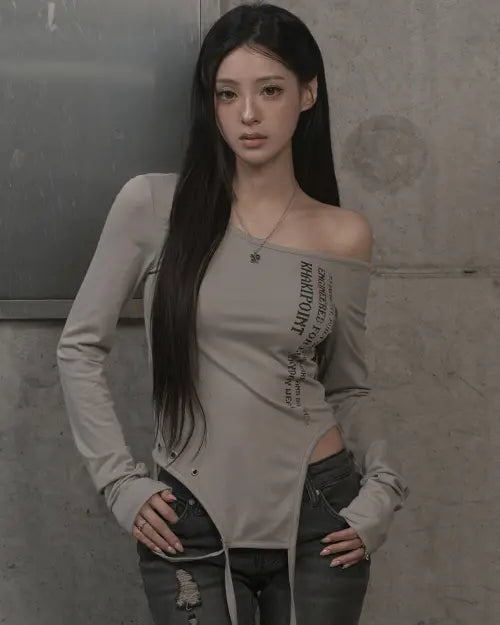 [KHAKIPOINT] Extended Strap Top (khaki)