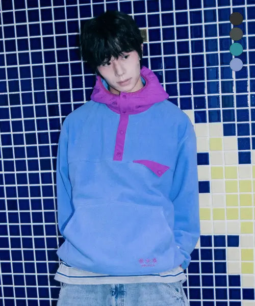 [NAUTICA] Ocean Totem Polar Hooded Pullover (4 colors) / 오션 토템 폴라 후디드 풀오버(4colors) NFL2226