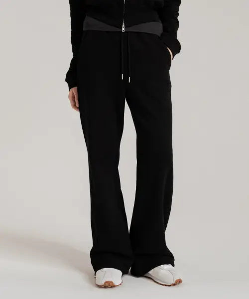 [SSIN AND LEE] Easy Form Regular Fit Sweatpants Black / (W) 이지 폼 레귤러핏 스웻 팬츠 블랙