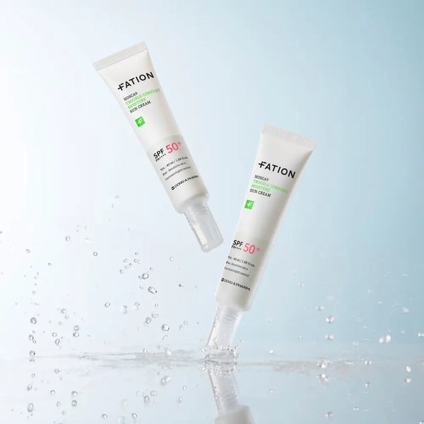 [FATION] Pation Nosca Nine Trouble Comfort Moisture Sun Cream 40ml (2-Pack) / [단독기획] 파티온 노스카나인 트러블 컴포트 수분 선크림 40ml 2입(더블) 기획