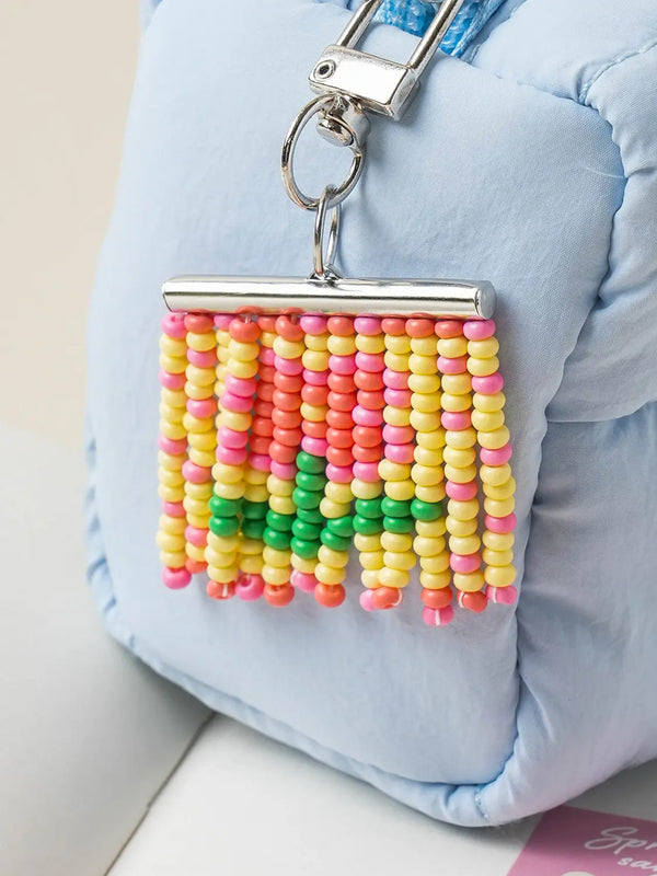 [DAISO] Spring Flower DIY Bead Curtain Keychain / 봄꽃 DIY 비즈발 키링