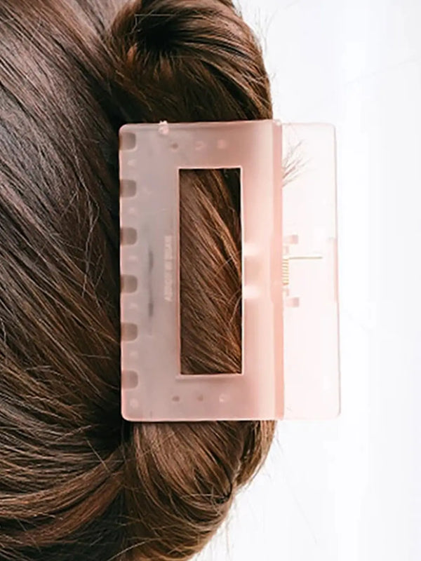 [DAISO] Matte Rectangular Claw Clip / 무광 직사각 집게핀