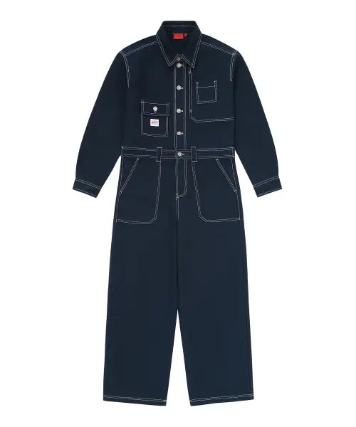 [SUPERDRY] Women's Western Jumpsuit Navy / 우먼스 웨스턴 점프수트 네이비 SDFLOAP01NVY