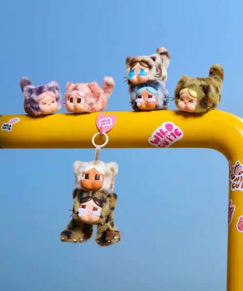[POPMARTKOREA] Crybaby Leopard Cat Series Doll Keychain / 크라이베이비 표범 냥이 시리즈 인형 키링