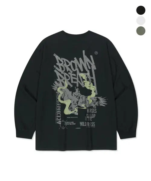 [BROWNBREATH] EAGLE SPRAY LONGSLEEVE