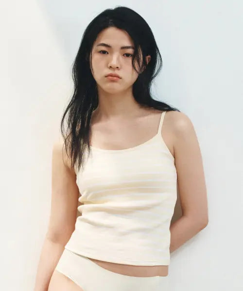 [SPAO] [BRA-IN] Ribbed Strap Sleeveless Top / [BRA-IN] 골지 끈 나시_SPRNG37G01