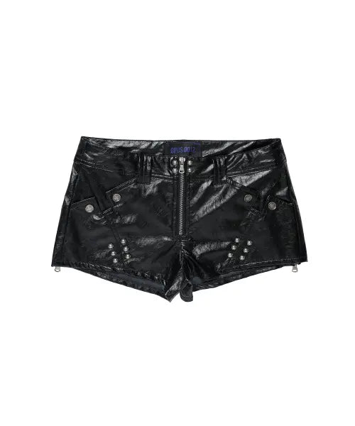 [OPUS 0012] Op. 08 Villain Leather Micro Pants Black