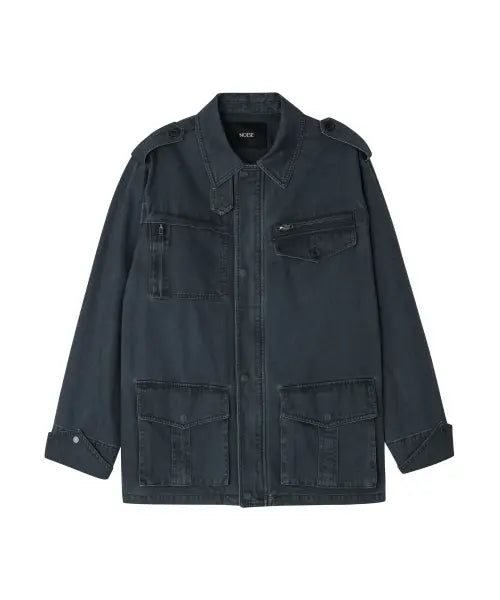 [NOISE] Vintage Utility Field Jacket [Charcoal] / 빈티지 유틸리티 필드 자켓_[CHARCOAL]