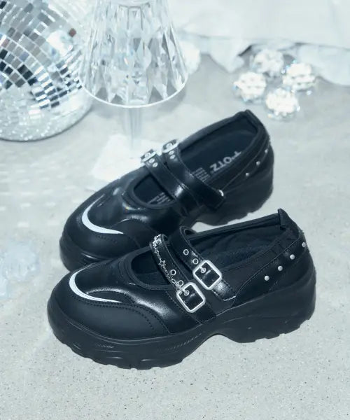 [OTZ] ROMITA S2 GLOW Two-Strap Black OZSQGA388B / 로미타 S2 글로우 투스트랩 블랙 OZSQGA388B