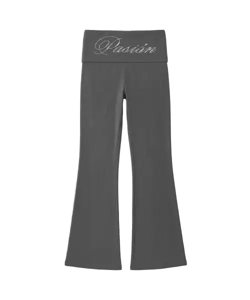 [PASION] Slim Crystal Glam Pants_Gray / 슬림 크리스탈 글램 팬츠_그레이 Slim Crystal Glam Pants_Gray