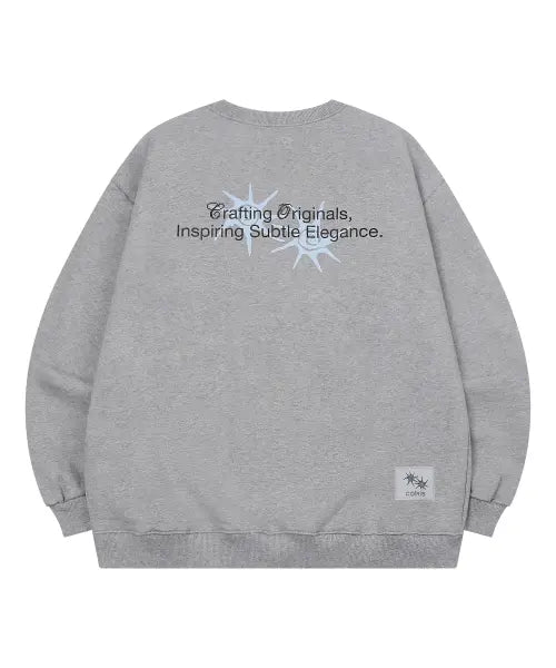 [COIRIS] RONEK BACK LETTERING MTM UNISEX (2COLOR) / 로넥 백 레터링 맨투맨 남녀공용 (2컬러)