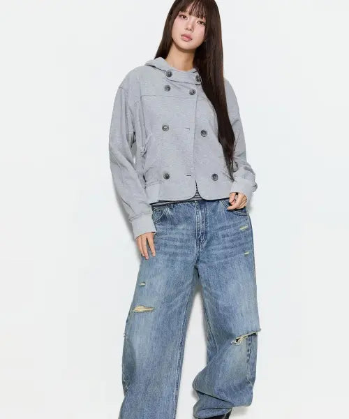 [MIXXO] Double Hoodie Zip Up_MIWJMG956C / 더블 후드집업_MIWJMG956C
