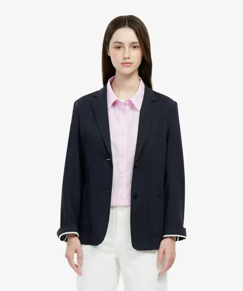 [LACOSTE] Women's Linen Tailored Jacket BF721E-56G / 여성 린넨 테일러드 자켓 BF721E-56G 166