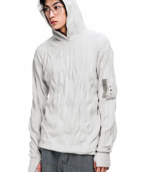 [RSSC] CRINKLE HOODIE LONG SLEEVE - BEIGE