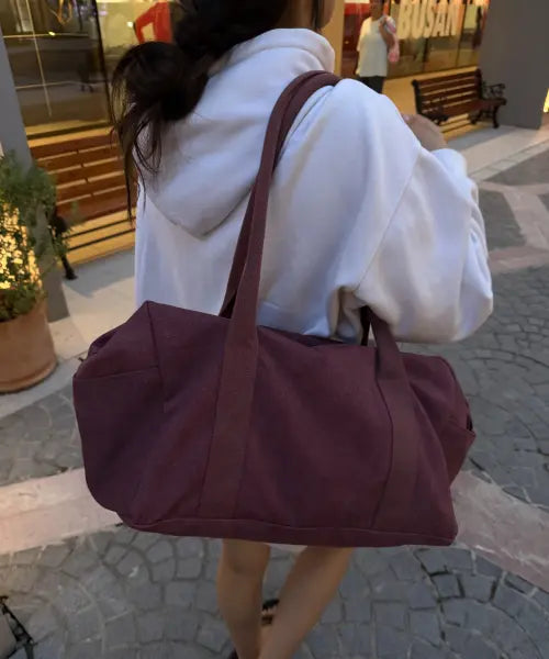 [ROGIN N ROSIE] Vintage Boston Duffel Bag Deep Purple
