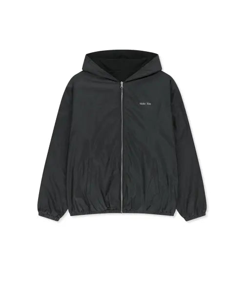 [MATIN KIM] DOUBLE FACE HOODY ZIP UP IN BLACK