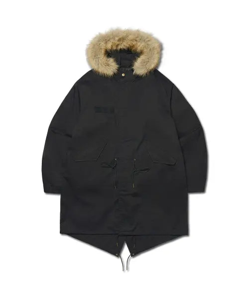 [NOMANUAL] M-65 ARCTIC PARKA JACKET - WASHED BLACK