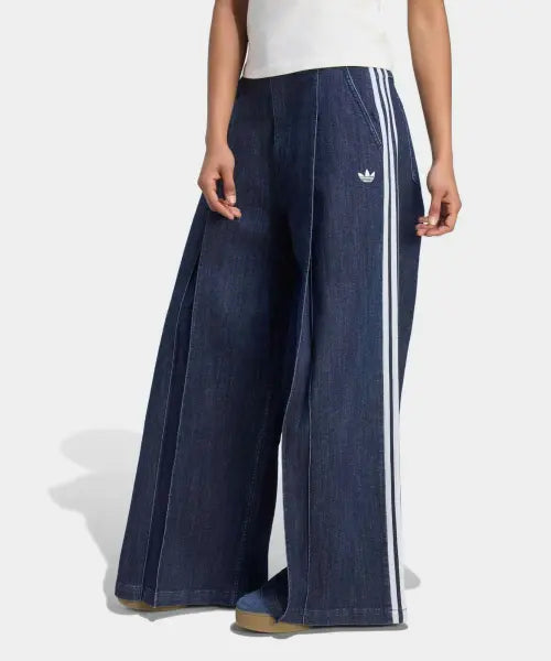 [ADIDAS] DENIM WL PANTS      INDDNM / 데님 플리츠 와이드 레그 팬츠 - 인디고데님 / LE8302