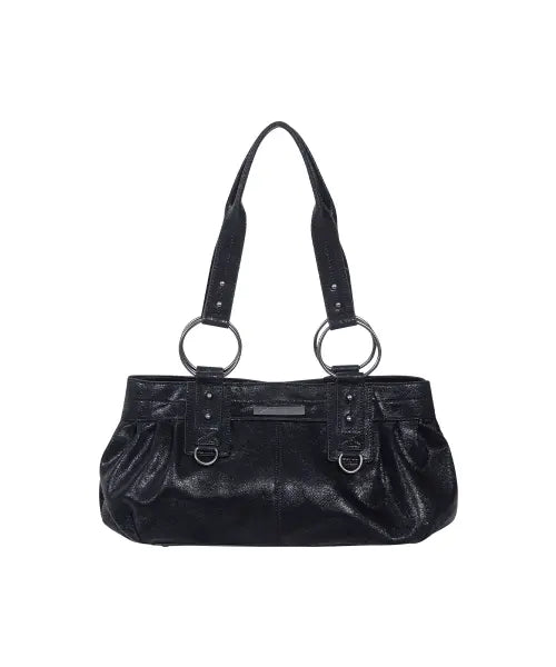 [PLEASENOFOLLOW] Dove Leather Shoulder Bag (Black)