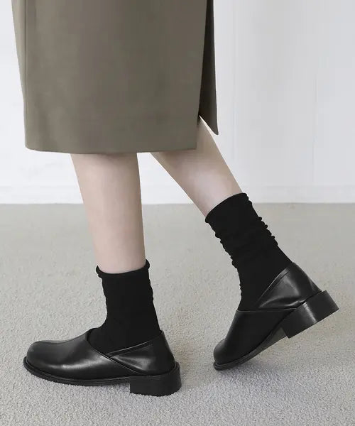 [SAPPUN] Siren Round Loafers (3cm heel) / 세이렌 라운드 로퍼 (3cm)