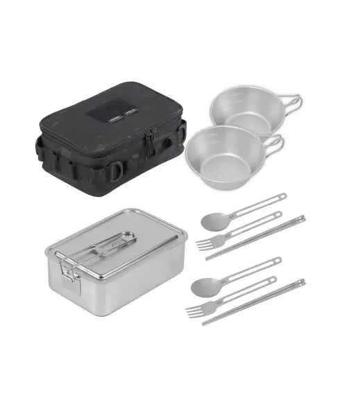 [KINOX] Camping Lunch Box Set (Black) / 캠핑반합 실속 패키지  (블랙)