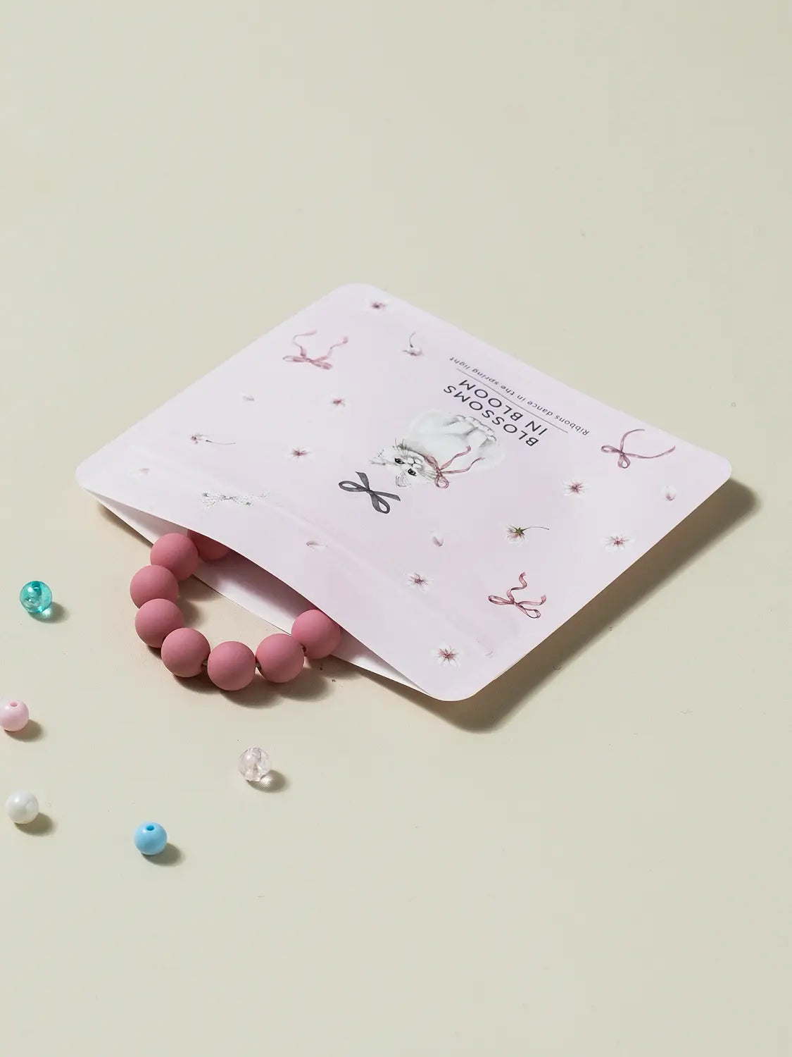 [DAISO] Cherry Blossom A7 Zipper Bags (Set of 6) / 벚꽃 A7 지퍼백 6매입