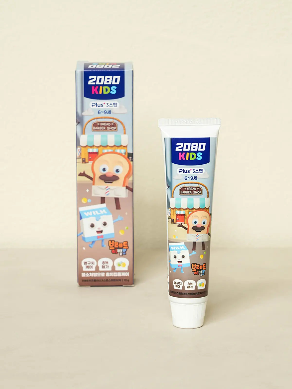 [DAISO] 2080 Kids 3Step Bread Barbershop Sweet Toothpaste 70g / 2080 키즈 3스텝 브레드이발소 스위트 치약 70 g