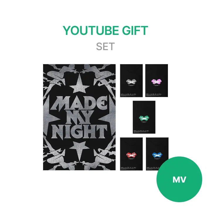 [LE SSERAFIM] [YOUTUBE GIFT] 2nd Single Album 'Made My Night' (COMPACT ver.) (Set)
