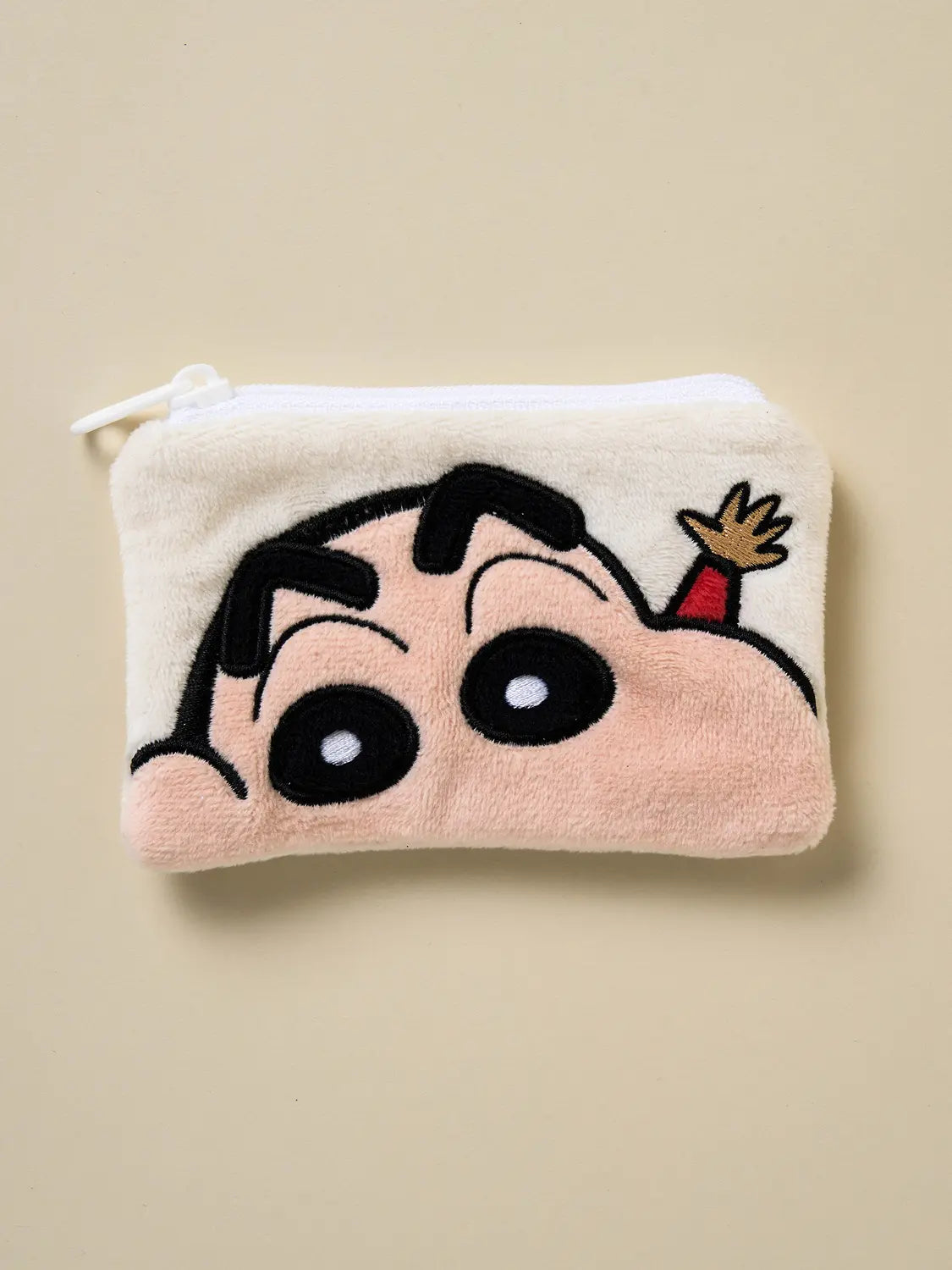 [DAISO] Crayon Shin-chan Embroidery Coin Pouch / 짱구 자수 동전 지갑 짱구