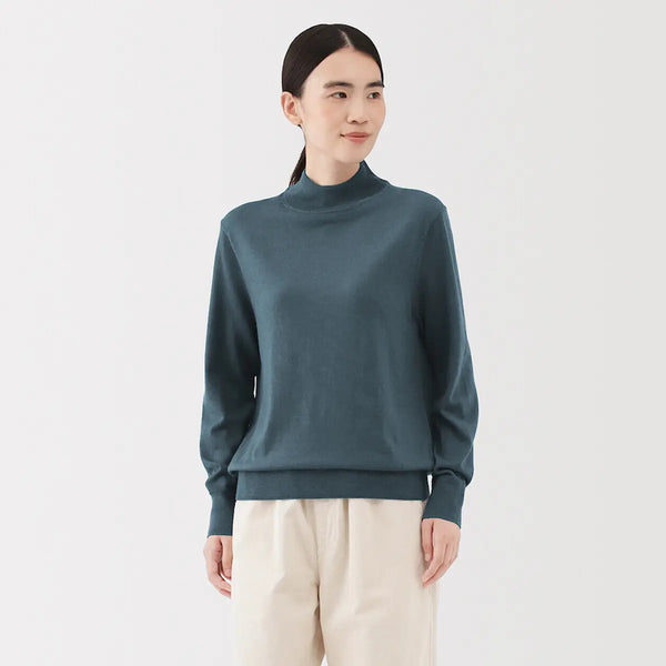 [MUJI] Washable Wool High Gauge Highneck Sweater / 워셔블 울 하이 게이지 하이넥 스웨터