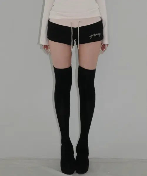 [AYASNSEY] NAZ CONTRST SHORTS (PINK)