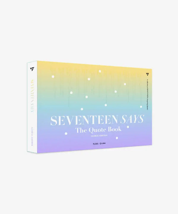 [SEVENTEEN] SEVENTEEN SAYS (The Quote Book)