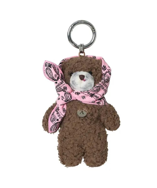 [ALEXII] ALEXII PINK BANDANA BEAR (BROWN) / 알렉시 핑크 반다나 베어 (브라운)