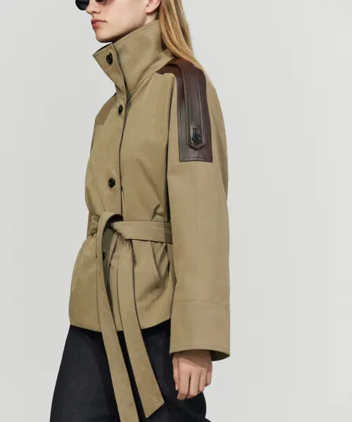[MASSIMO DUTTI] Leather Mix Short Jacket / 가죽 믹스 쇼트 재킷