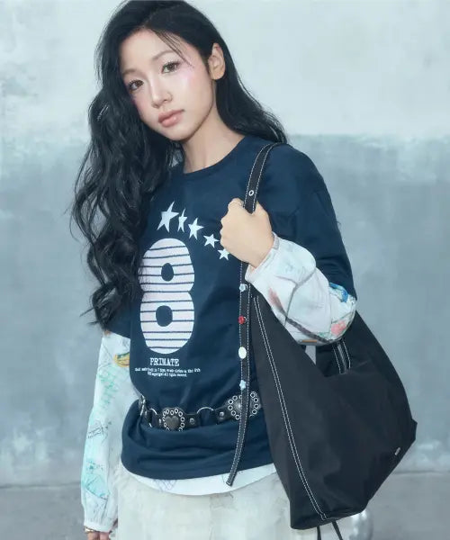 [OTZ] Big Nylon Shoulder Bag Black / 빅 나일론 숄더백 블랙 OZBGGA304B (단추참 증정)