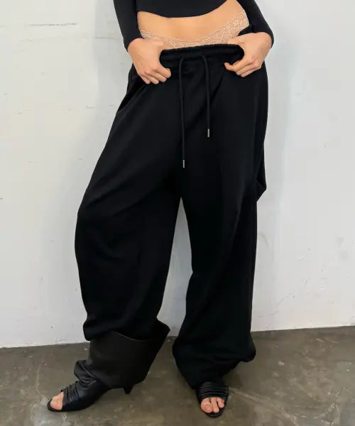[2000ARCHIVES] SLOUCHY SWEATPANTS (BLACK)