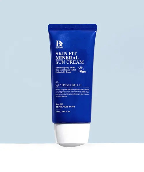 [BENTON] Skin Fit Mineral Sun Cream SPF50+/PA++++ 50mL / 스킨핏 미네랄 무기자차 톤업 선크림 SPF50+/PA++++ 50mL