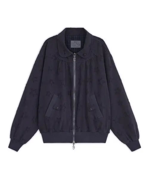 [HUG YOUR SKIN] Stardust reversible work jacket (Navy) / 스타더스트 리버시블 워크 자켓 (네이비)