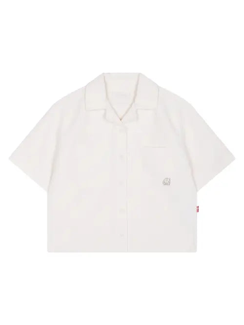 [NORDISK] Hygge Premium Pocket Short Sleeve Shirt - W_Off White / 휘게 프리미엄 포켓 반팔 셔츠 - W_Off White