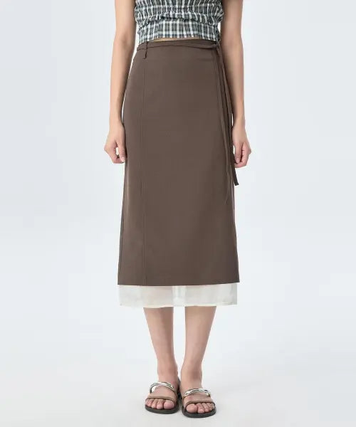 [MIXXO] SiS Long Skirts_Sheer Long Skirt_MIWWHG921B / 시스루 롱 스커트_MIWWHG921B