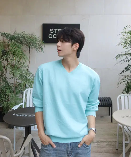 [THEKNITCOMPANY] Washable Essential V-Neck Knit  9 Colors / 워셔블 에센셜 브이넥 니트 9color