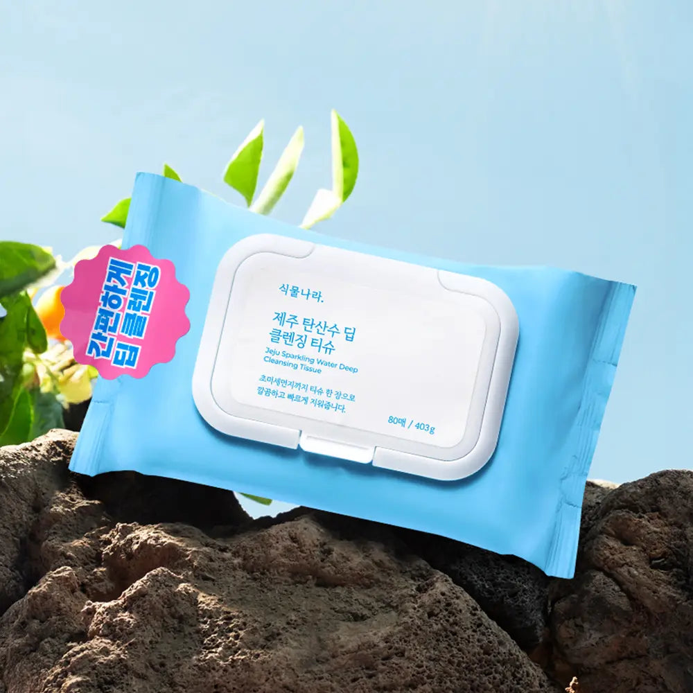 [Shingmulnara] Plant Nature Jeju Sparkling Deep Cleansing Tissue 20/100/100*2 sheets / 식물나라 제주 탄산수 딥 클렌징티슈 20/100/100*2매