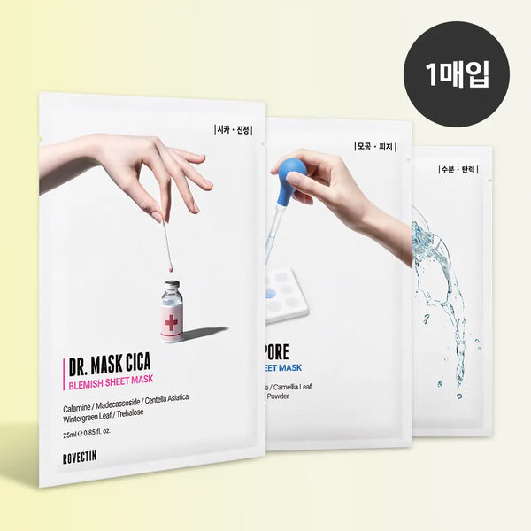 [rovectin] LOBECTIN Doctor Mask 1 Sheet (Choose 1 of 3 Types) / [850만장 판매 돌파] 로벡틴 1등 닥터마스크 1매 3종 택1