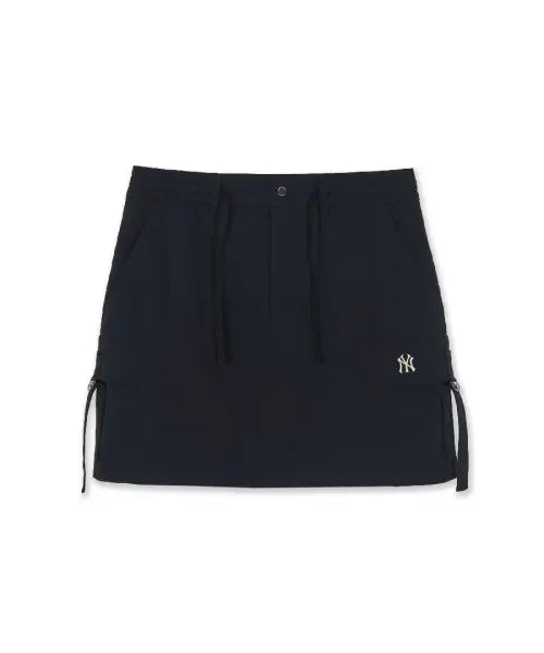 [MLB] WomenS Gorpcore Strap Cargo Mini Skirt / 여성 코튼터치 스트랩 카고 미니 스커트 NY (Black)