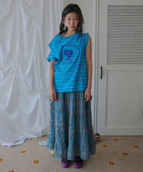 [NOCONTENT] Kriz Pocket Skirt _ Blue Green / 379. 크리즈 포켓 스커트 _ 블루 그린