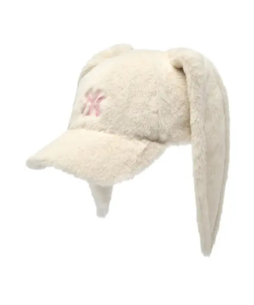 [MLB] Bunny Colorful Fur Unstructured Ballcap / BUNNY 컬러풀 퍼 언스트럭쳐 캡업 NY (Cream)