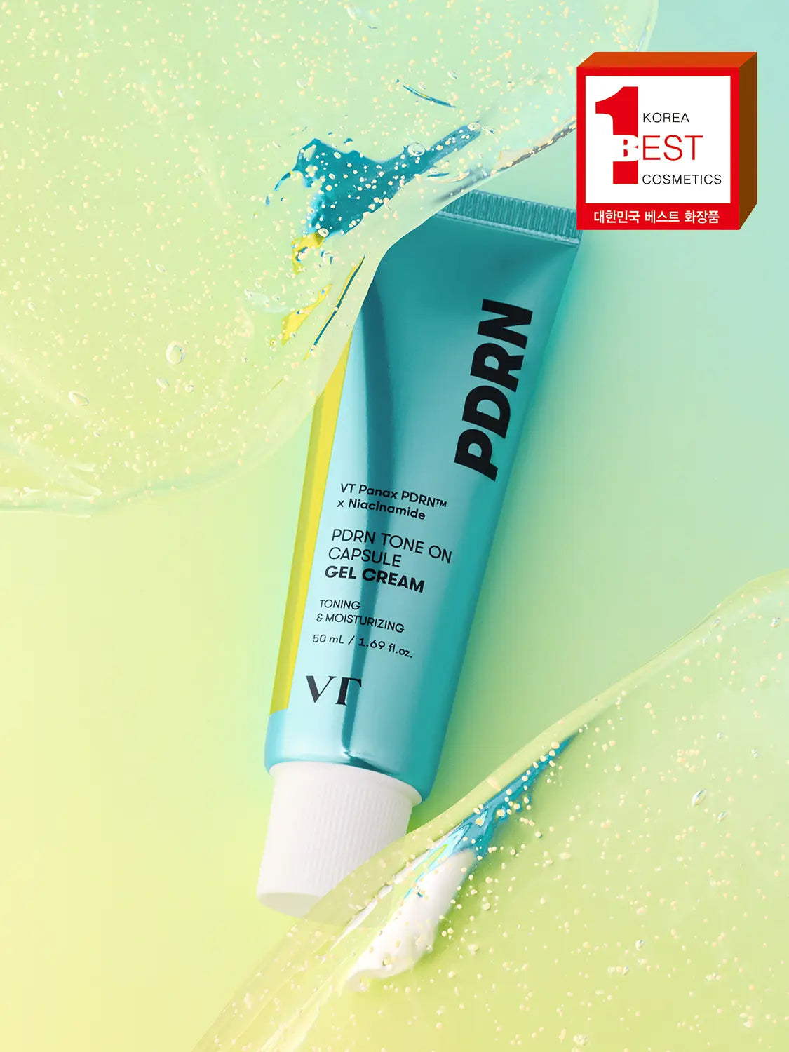 [VT] VT Cosmetics VT PDRN Tone-On Capsule Gel Cream 50ml / [캡슐톡톡]VT PDRN 톤온 캡슐 젤 크림 50 ml