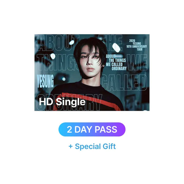 [SUPER JUNIOR] 2026 YESUNG 10TH ANNIVERSARY TOUR – ABOUT THE THINGS WE CALLED ORDINARY IN SEOUL HD Single-view (2 DAY PASS) + Special Gift
